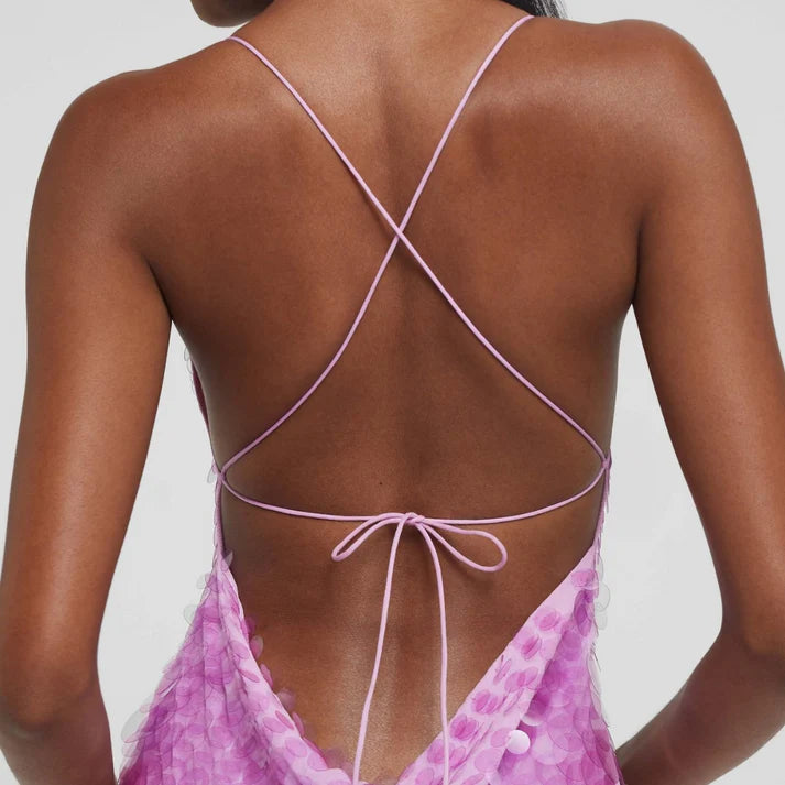 Glitzerndes Abendkleid im Mermaid-Stil