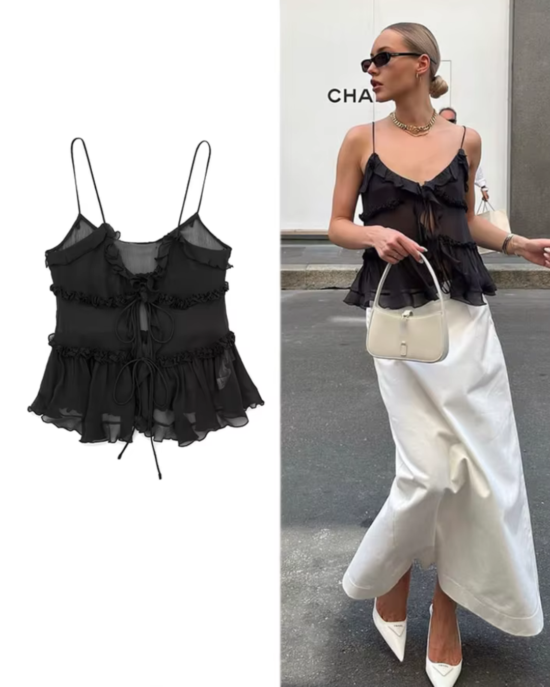 Kiara Top mit Rüschen